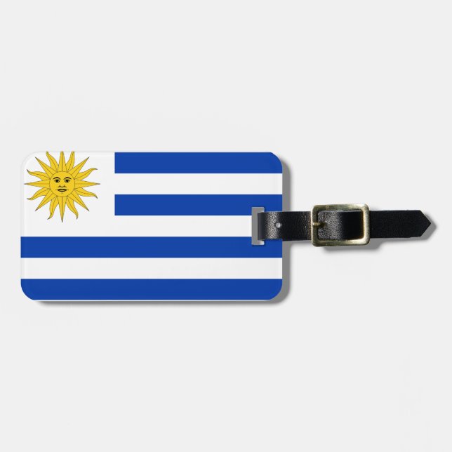 Uruguay Flag Luggage Tag (Front Horizontal)