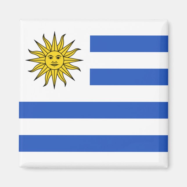 Uruguay Flag Magnet (Front)