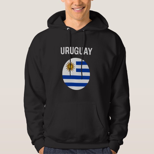 Uruguay Flag Modern Hoodie (Front)