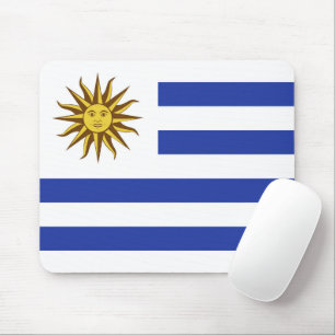 Uruguay flag mouse mat
