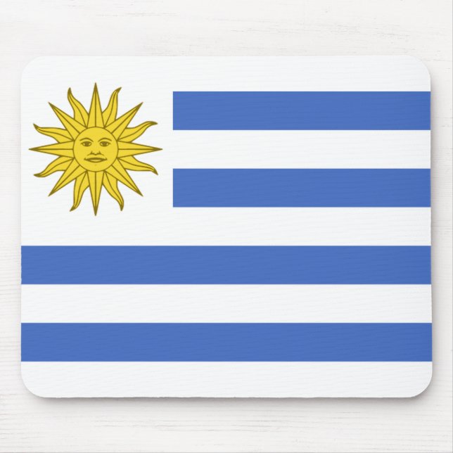 Uruguay Flag Mousepad (Front)