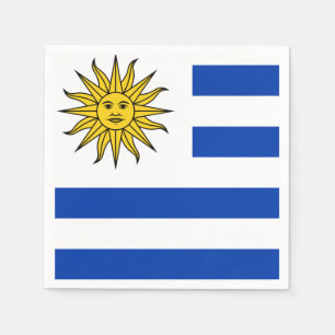Uruguay flag napkin