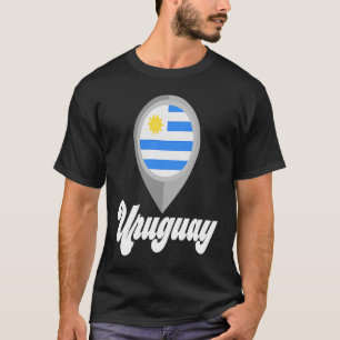 Uruguay Flag Pin I Love Uruguay Travel T-Shirt