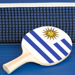 Uruguay flag ping pong paddle