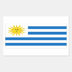 Uruguay Flag Rectangular Sticker