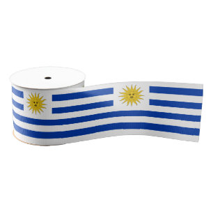 Uruguay Flag ribbon, Uruguay patriots /sports Grosgrain Ribbon