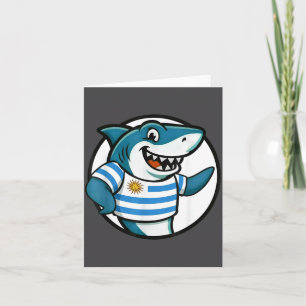 Uruguay Flag Shark Funny Uruguayan Card
