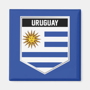 Uruguay Flag Shield Magnet