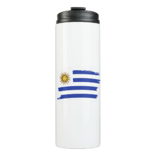 Uruguay flag thermal tumbler