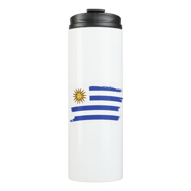 Uruguay flag thermal tumbler (Front)