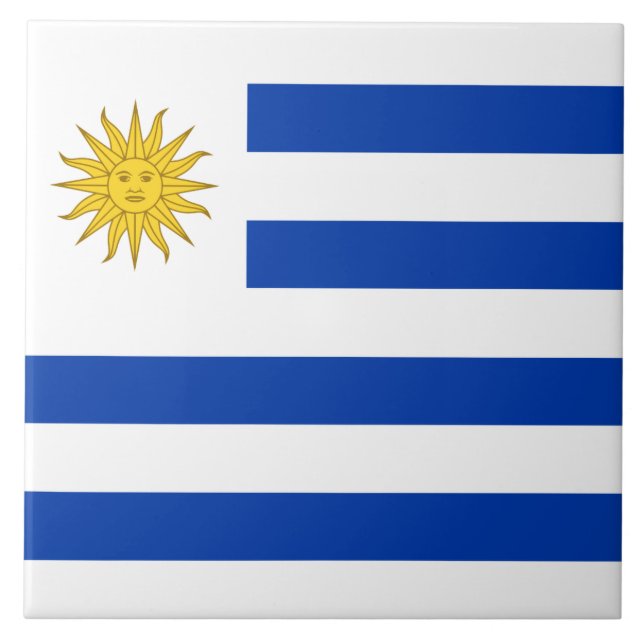 Uruguay Flag Tile (Front)