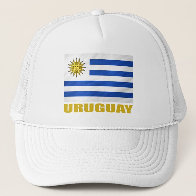 Uruguay Flag Trucker Hat (Front)