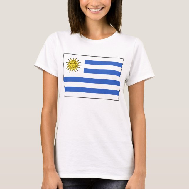 Uruguay Flag x Map T-Shirt (Front)