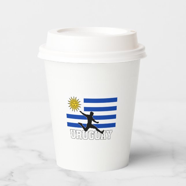 Uruguay Football Soccer National Team Paper Cups (Front)