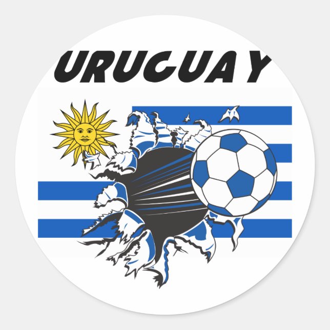 Uruguay Futbol Stickers (Front)
