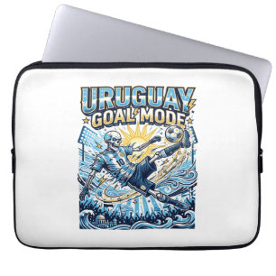 Uruguay Goal Mode Skeleton Striker Nations Dynamic Laptop Sleeve