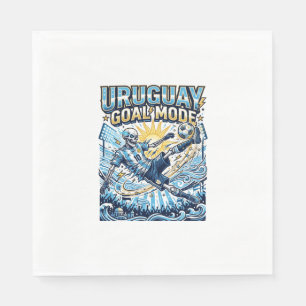 Uruguay Goal Mode Skeleton Striker Nations Dynamic Napkin