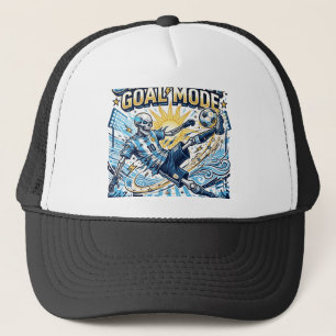 Uruguay Goal Mode Skeleton Striker Nations Dynamic Trucker Hat