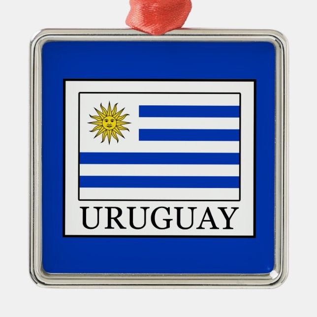 Uruguay Metal Tree Decoration (Front)