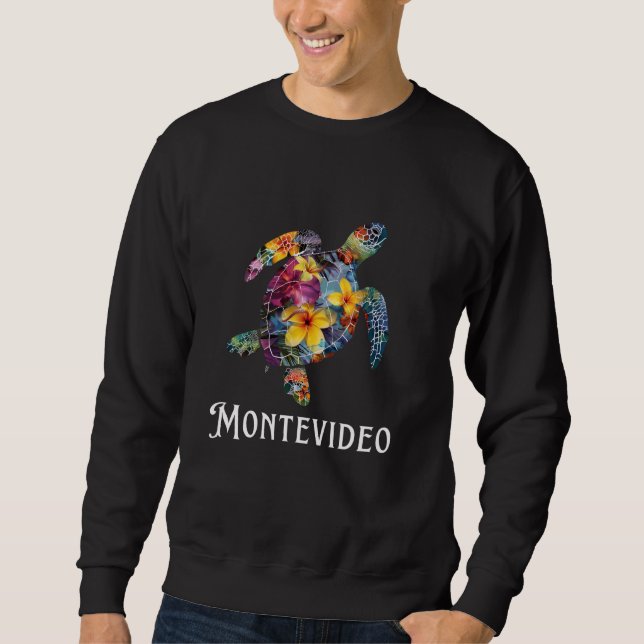Uruguay Montevideo Turte Montevideo Sweatshirt (Front)