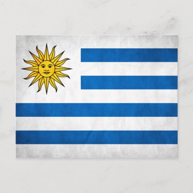 Uruguay National Flag Postcard (Front)