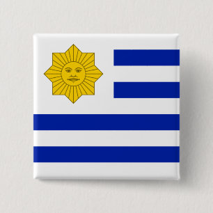 Uruguay (Oribe), United States flag 15 Cm Square Badge