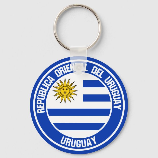 Uruguay Round Emblem Key Ring (Front)