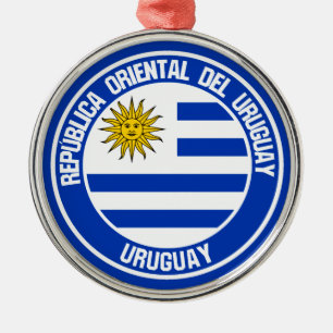 Uruguay Round Emblem Metal Tree Decoration