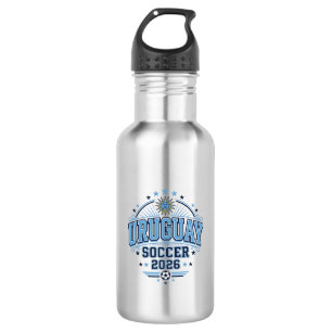Uruguay Soccer 2026 Soccer Bold Country Typography 532 Ml Water Bottle