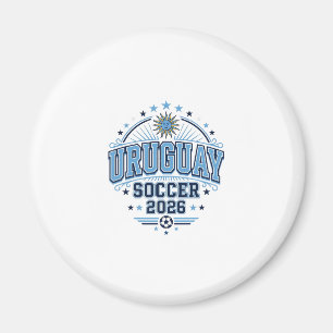 Uruguay Soccer 2026 Soccer Bold Country Typography Magnet