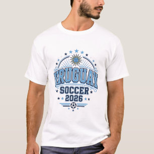 Uruguay Soccer 2026 Soccer Bold Country Typography T-Shirt