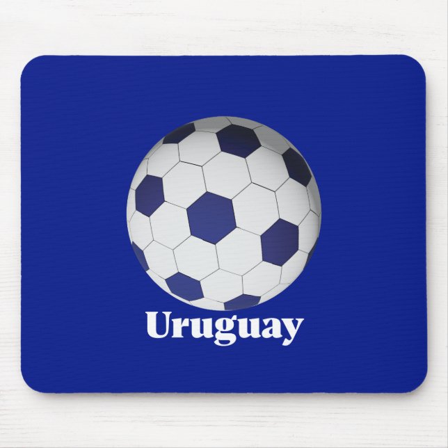 Uruguay Soccer Mouse Mat (Front)