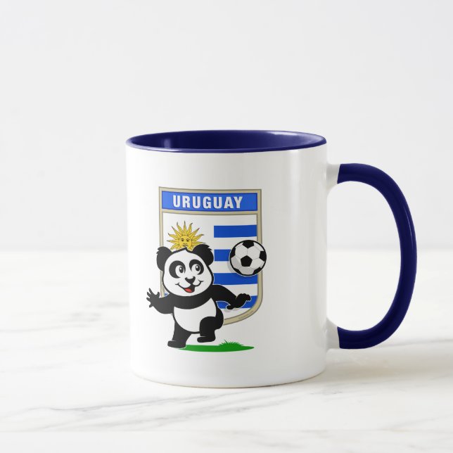 Uruguay Soccer Panda Mug (Right)