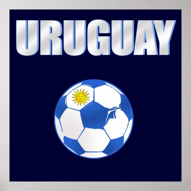 Uruguay Soccer T-shirts and gifts Poster (Front)