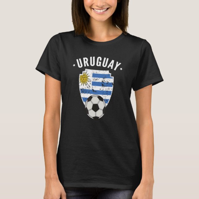 Uruguay Soccer Uruguay Flag Football Uruguayan Pri T-Shirt (Front)