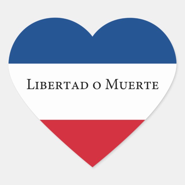 Uruguay/Uruguayan 33 Flag. Libertad Muerte Heart Sticker (Front)