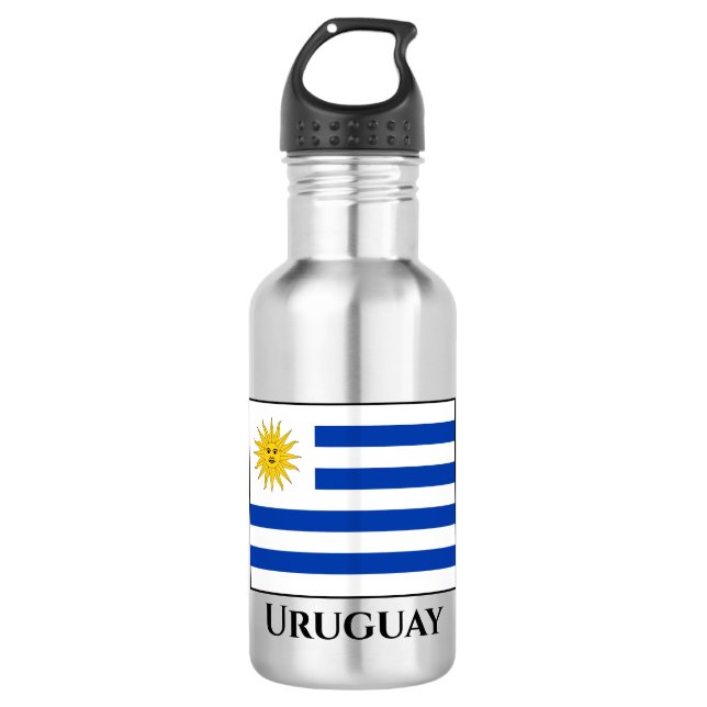 Uruguay (Uruguayan) Flag 532 Ml Water Bottle (Front)