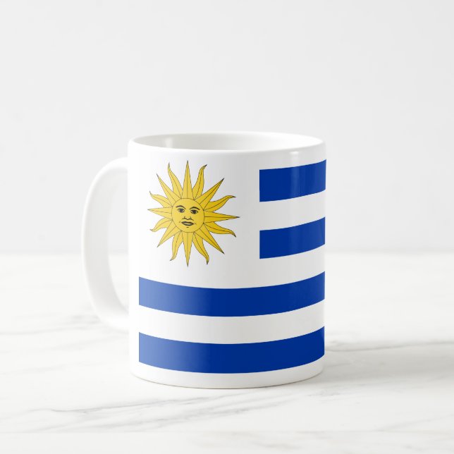 Uruguay (Uruguayan) Flag Coffee Mug (Front Left)