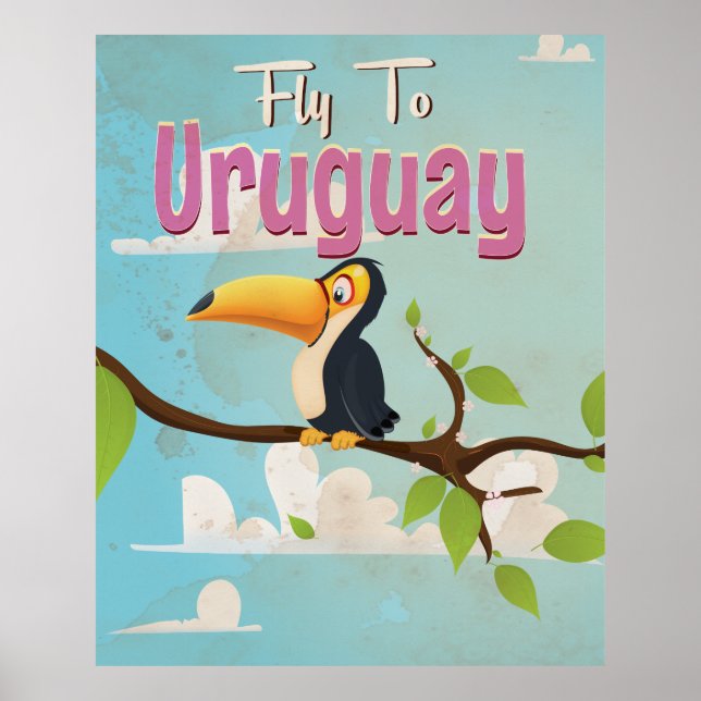 Uruguay Vintage Travel Poster. Poster (Front)