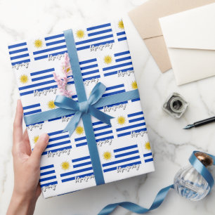 Uruguay Wrapping Paper, Uruguay Flag patriotic Paper