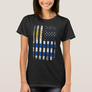 Uruguayan American Flag Uruguayan Roots Uruguay Am T-Shirt