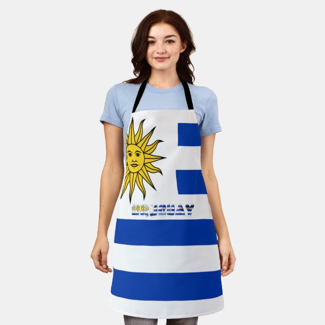 Uruguayan flag apron (Worn)