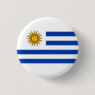 Uruguayan Flag, Flag of Uruguay 3 Cm Round Badge