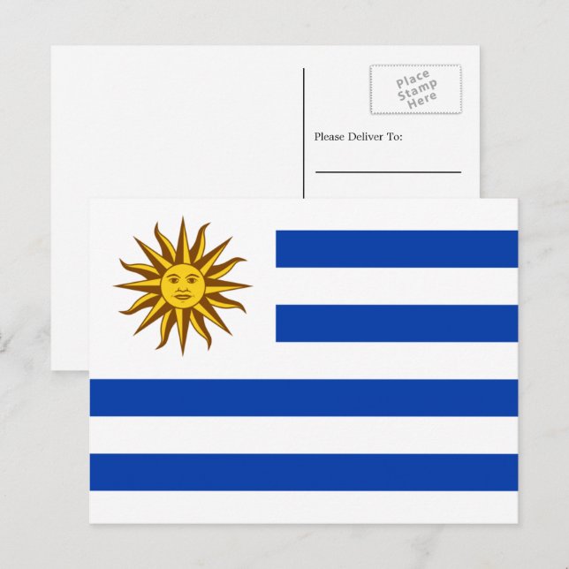 Uruguayan Flag, Flag of Uruguay Postcard (Front/Back)