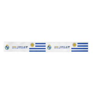 Uruguayan flag satin ribbon