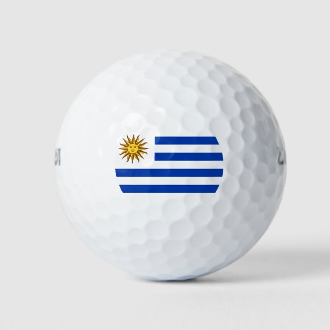 Uruguayan Flag (Uruguay) Golf Balls (Front)