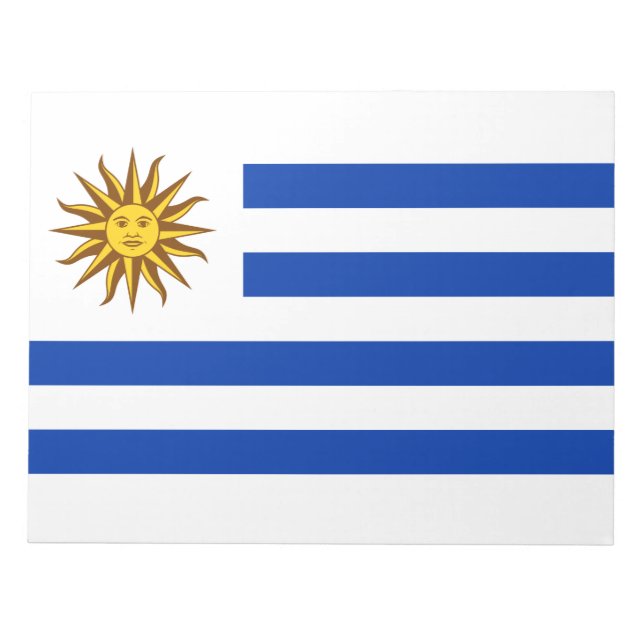 Uruguayan Flag (Uruguay) Notepad (Front)