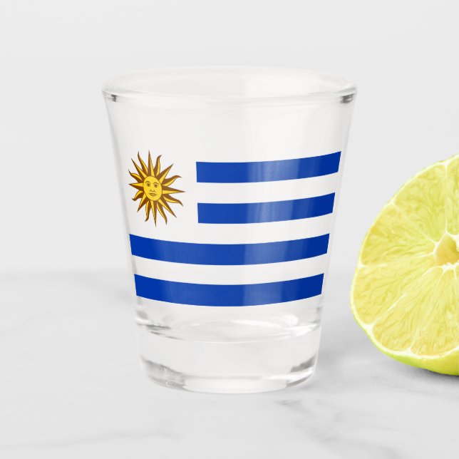 Uruguayan Flag (Uruguay) Shot Glass (Front)
