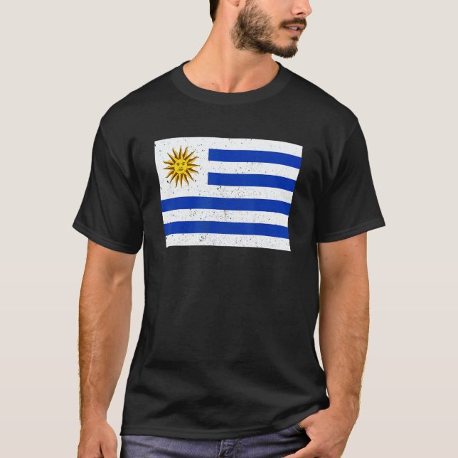 Uruguayan Uruguay Flag Pride Uruguayan Flag 1 T-Shirt (Front)