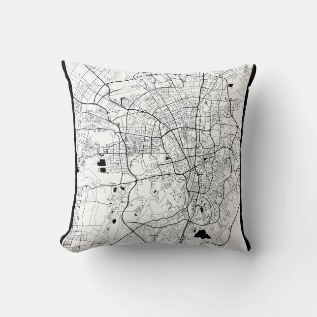 Ürümqi China Map Cushion (Front)